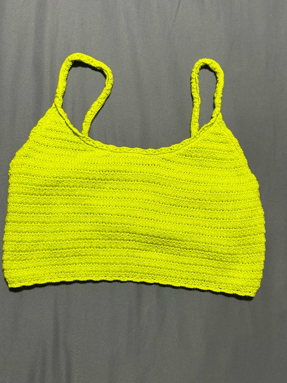 Neon  Crochet Crop Tank Top